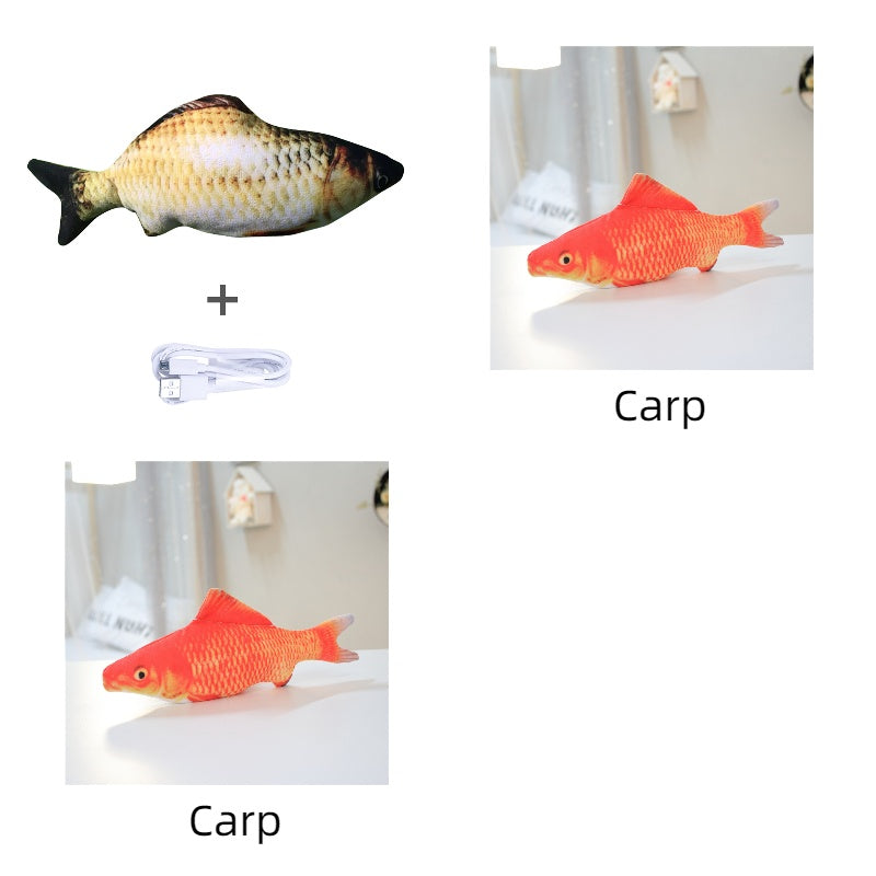 Electric Jumping Fish Cat Toy — USB Rechargeable