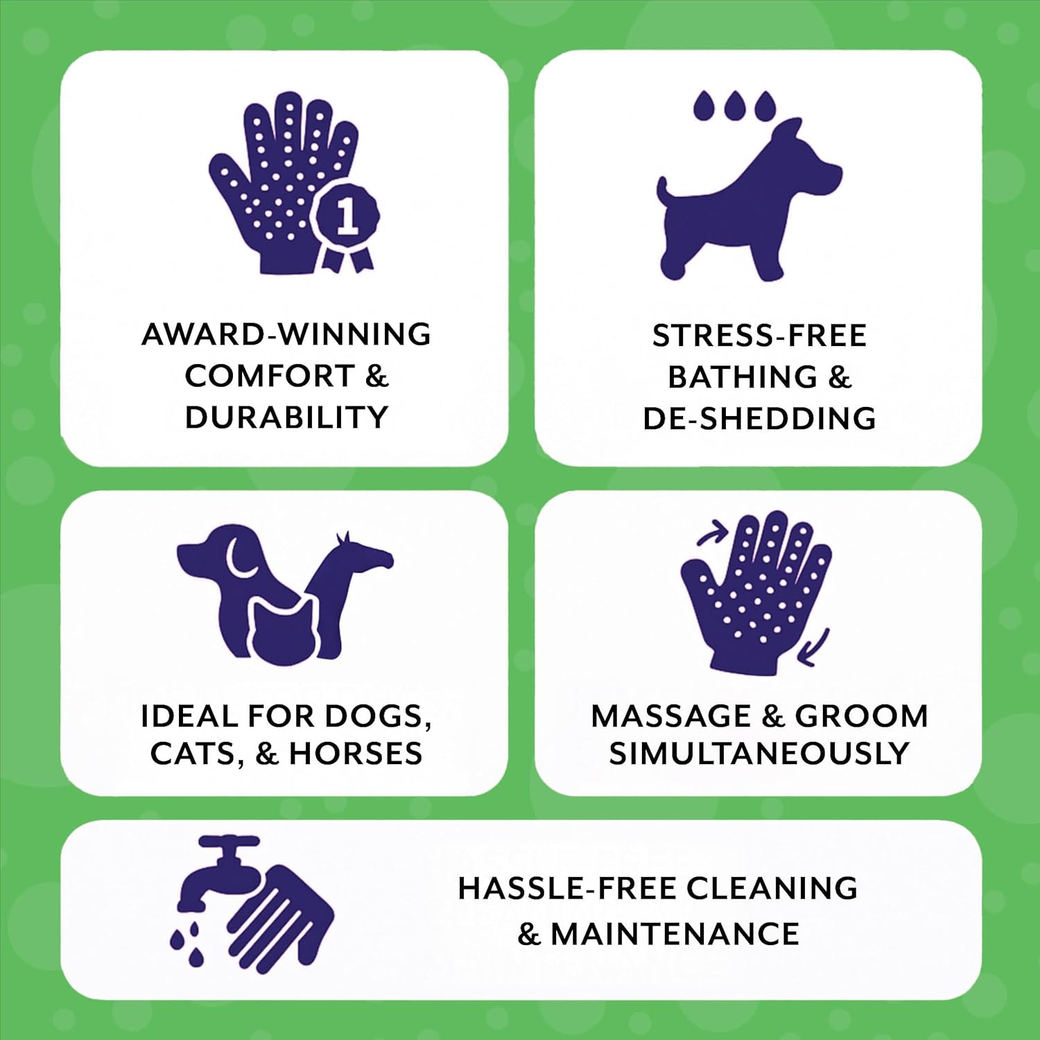 Aloe & Oats Dog Shampoo + Grooming Gloves Bundle