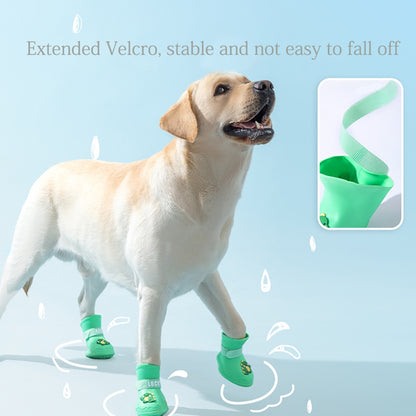 Waterproof Anti-Slip Rubber Rainshoe For Pets,Outdoor Shoe,Ankle Boots,Pet Accessories