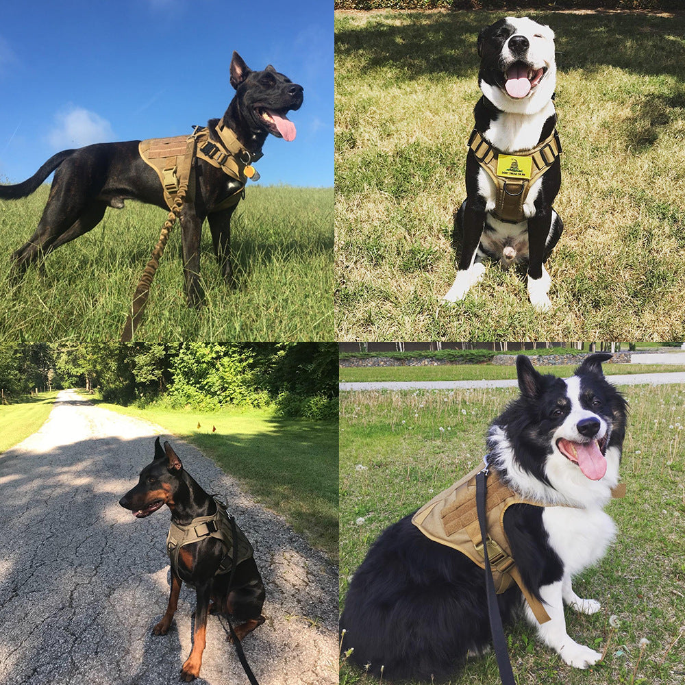 Military Tactical Dog Harness for Large Dogs