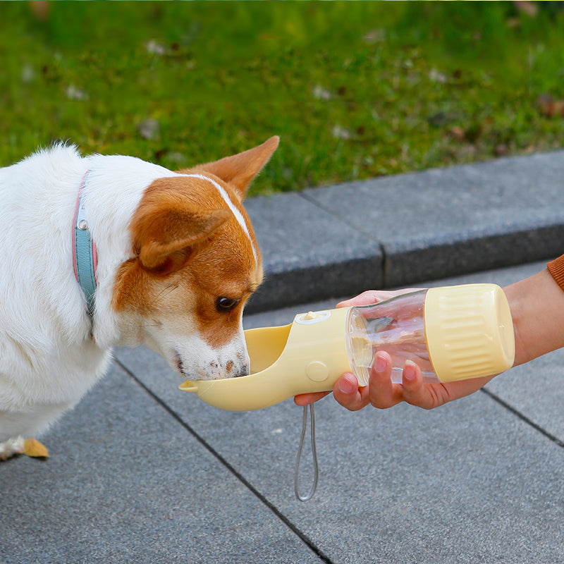 2 In 1 Portable Dog Water Bottle For Small Big Dogs Cats