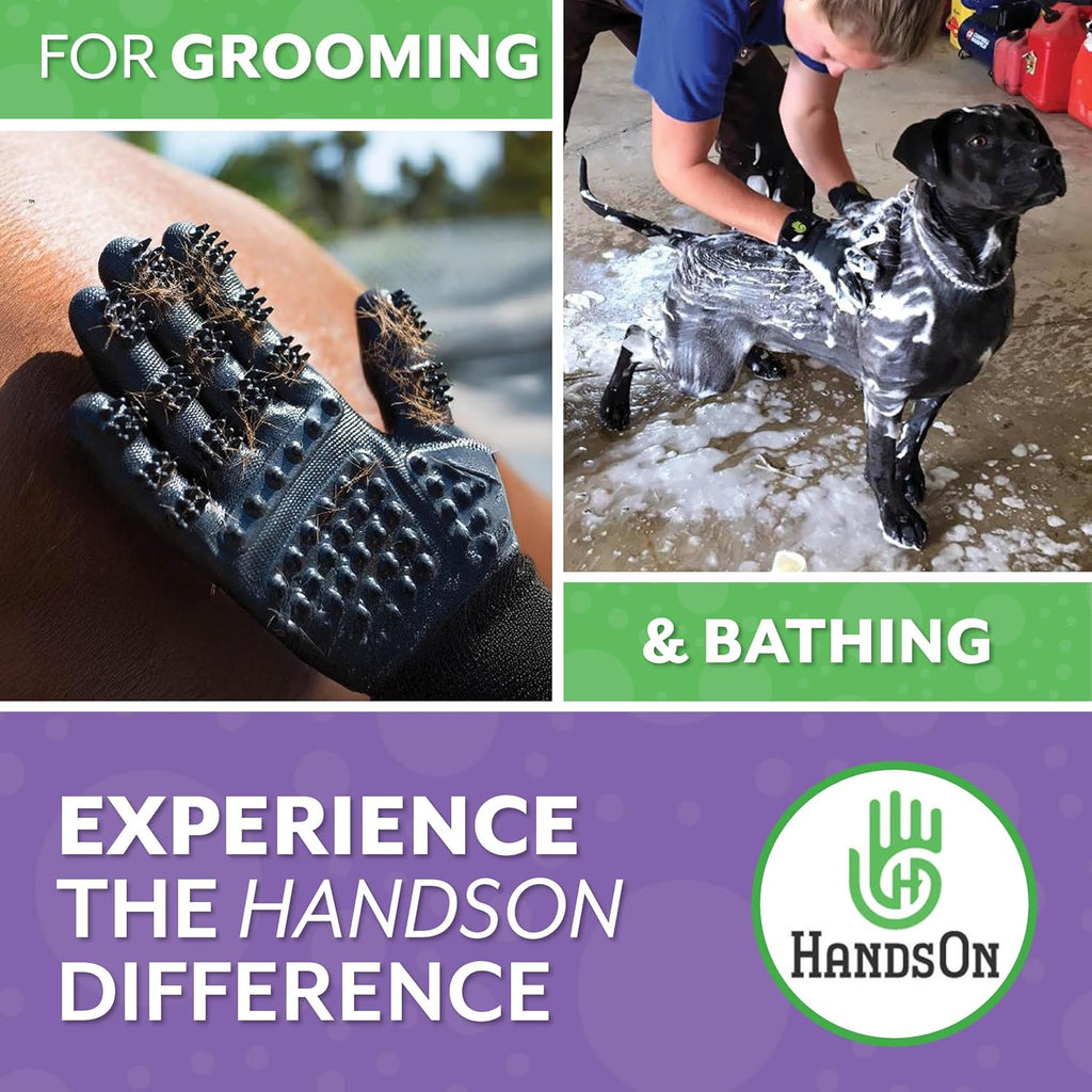 Aloe & Oats Dog Shampoo + Grooming Gloves Bundle