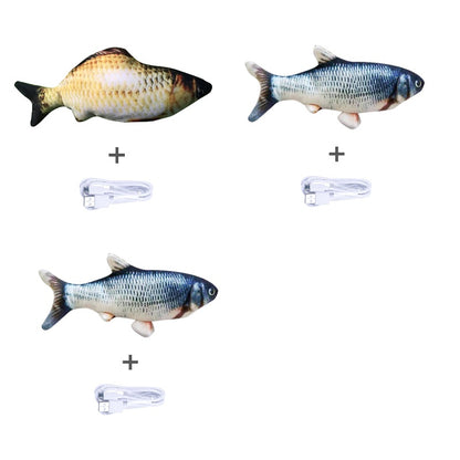 Electric Jumping Fish Cat Toy — USB Rechargeable
