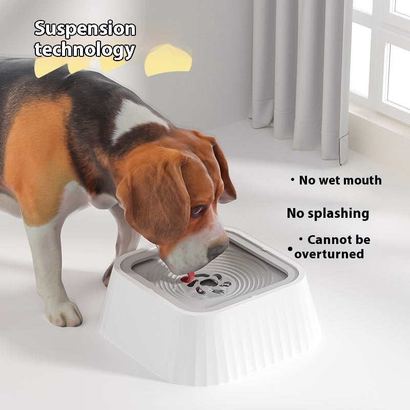 Pets Dog Cat Bowl Floating Bowl Water Drinker Not Wet Mouth Splash Water