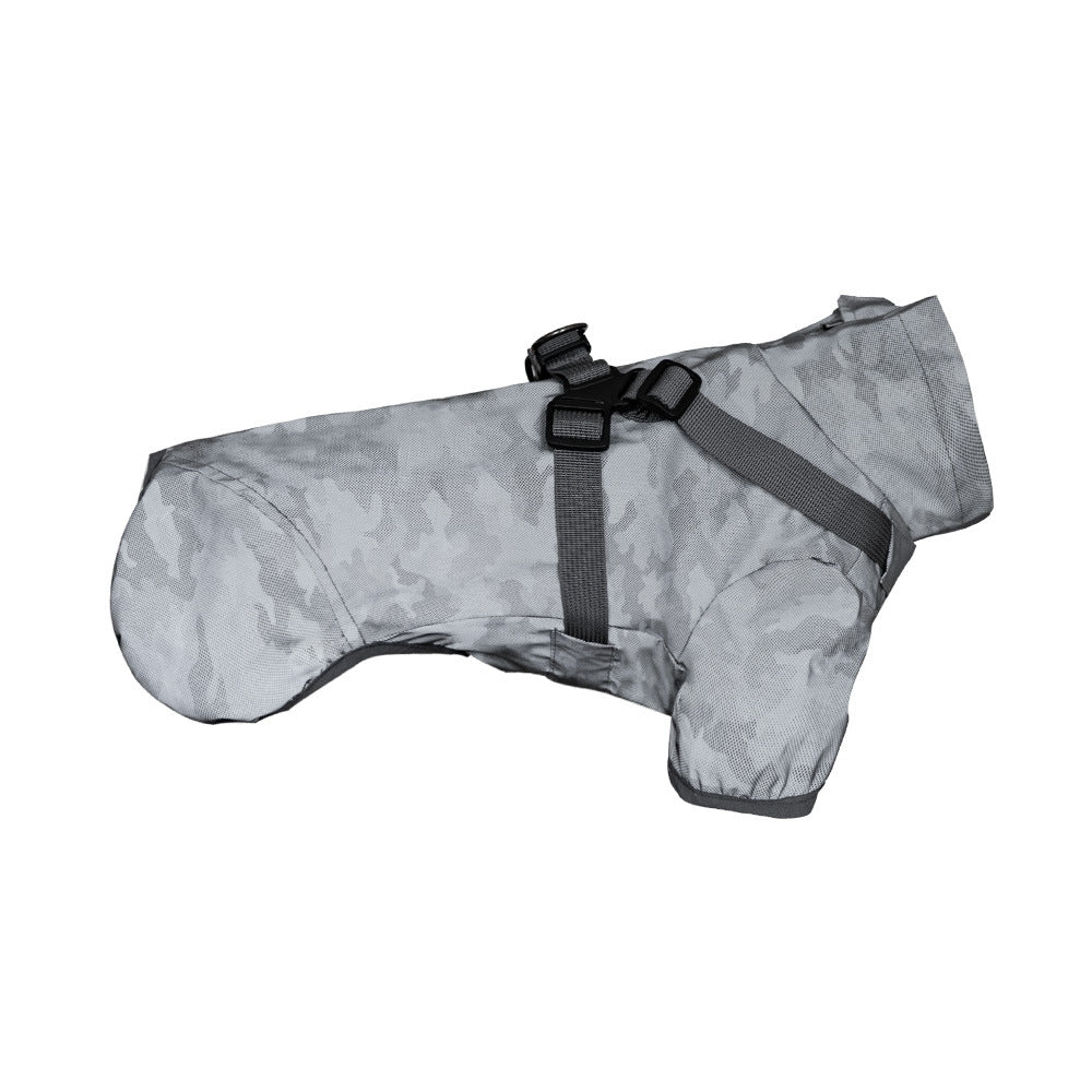 Chest And Back Raincoat Two Legs Waterproof Teddy Medium And Small Dog Raincoat Traction