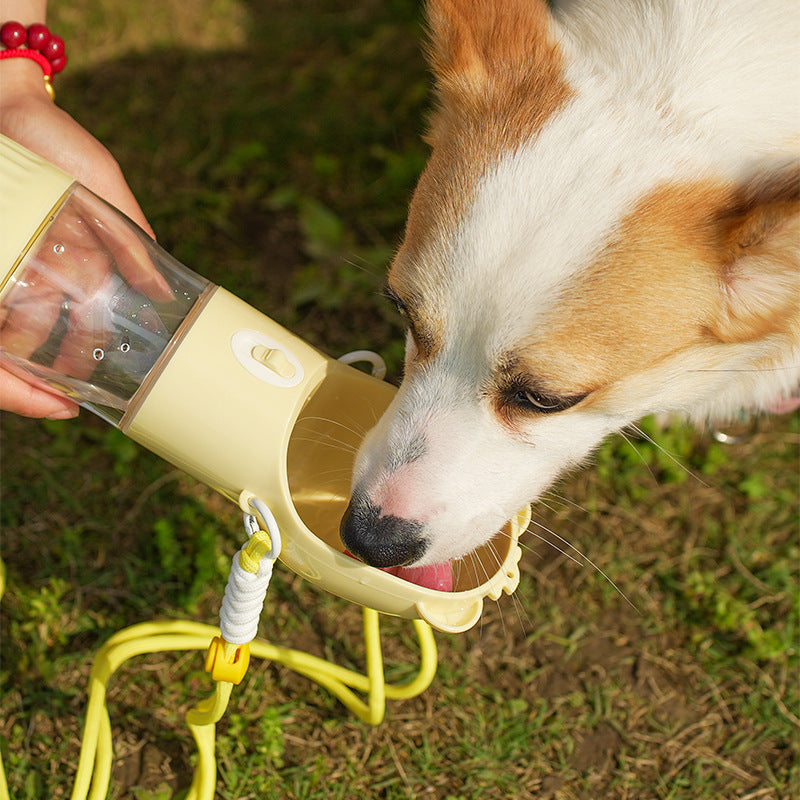 2 In 1 Portable Dog Water Bottle For Small Big Dogs Cats