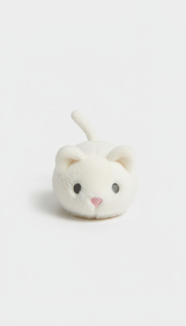 Cloud White Plush Cat Toy Mouse