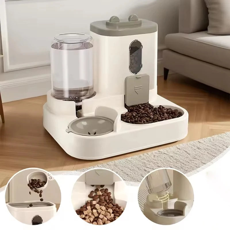 2-in-1 Pet Food and Water Feeder
