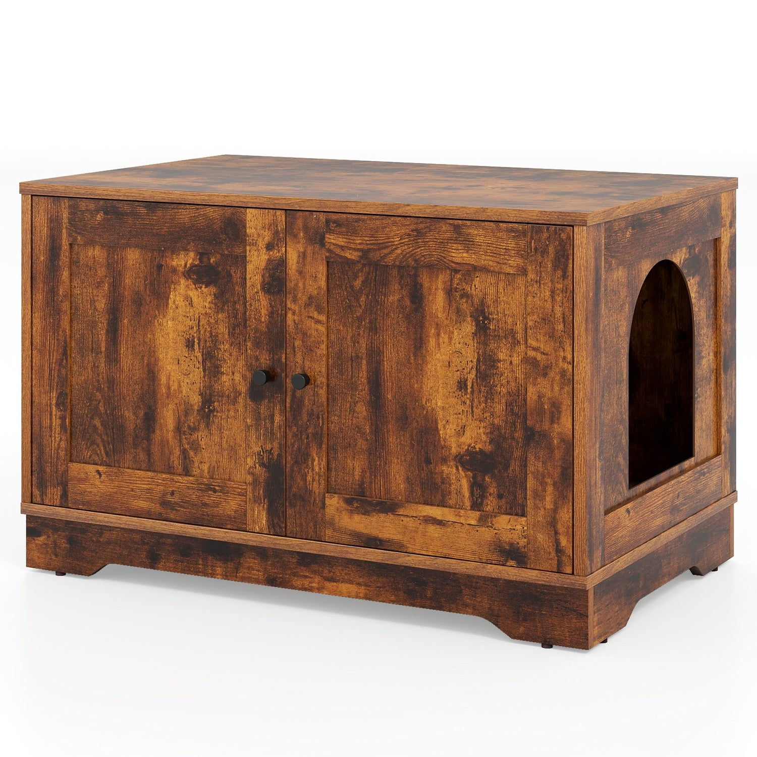 Cat Litter Box Enclosure Furniture Indoor Wooden Cat House End Side Table Nightstand