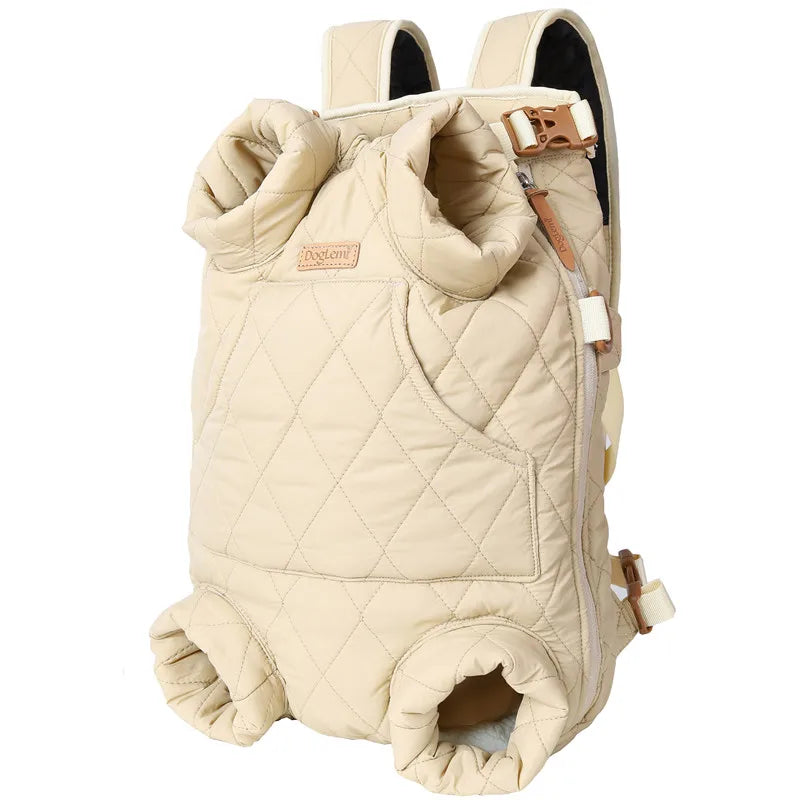 Winter Pet Carrier Backpack | Thicken Warm Windproof Hands-Free Bag for Small Dogs &amp; Cats