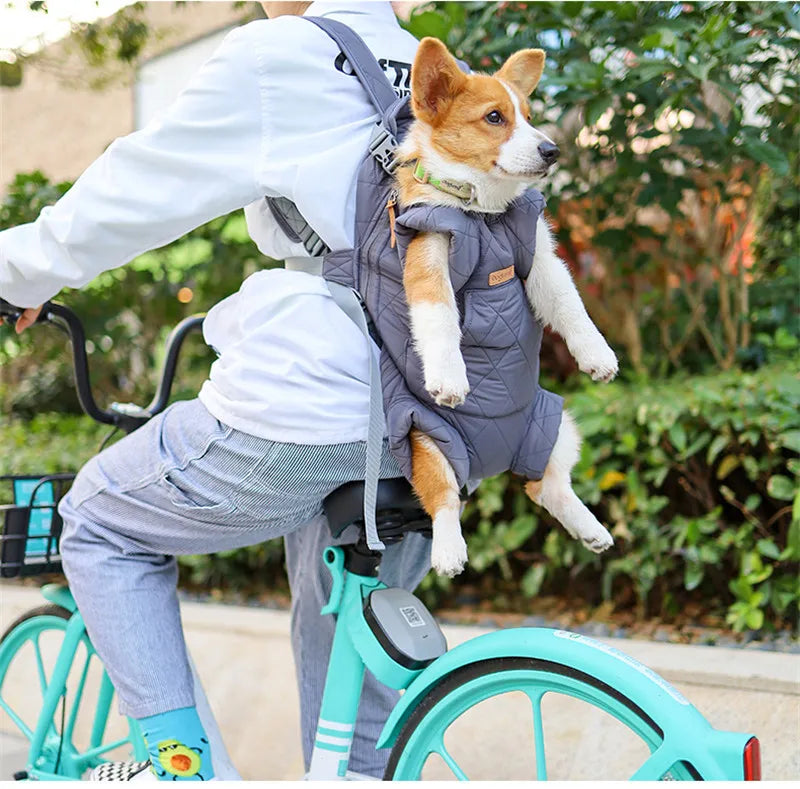 Winter Pet Carrier Backpack | Thicken Warm Windproof Hands-Free Bag for Small Dogs &amp; Cats