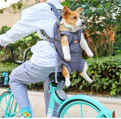 Winter Pet Carrier Backpack | Thicken Warm Windproof Hands-Free Bag for Small Dogs &amp; Cats