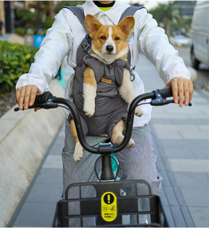Winter Pet Carrier Backpack | Thicken Warm Windproof Hands-Free Bag for Small Dogs &amp; Cats
