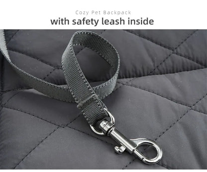 Winter Pet Carrier Backpack | Thicken Warm Windproof Hands-Free Bag for Small Dogs &amp; Cats