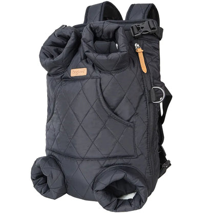 Winter Pet Carrier Backpack | Thicken Warm Windproof Hands-Free Bag for Small Dogs &amp; Cats