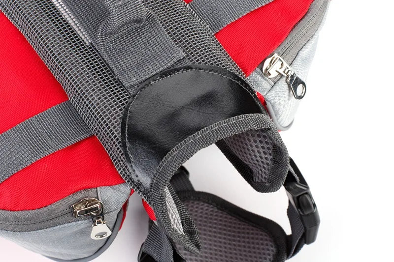 Reflective Dog Saddle Bag Harness | Adjustable Carrier for Hiking, Camping &amp; Travel