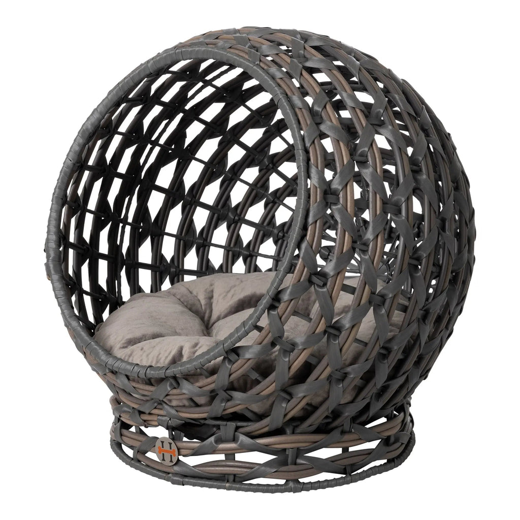 Huntley Rattan Hemisphere Pet Bed