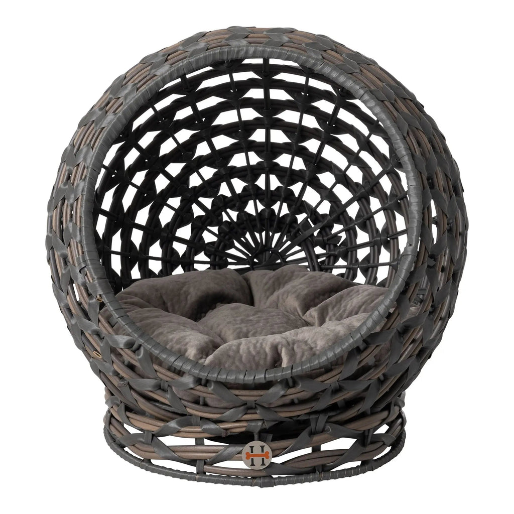 Huntley Rattan Hemisphere Pet Bed