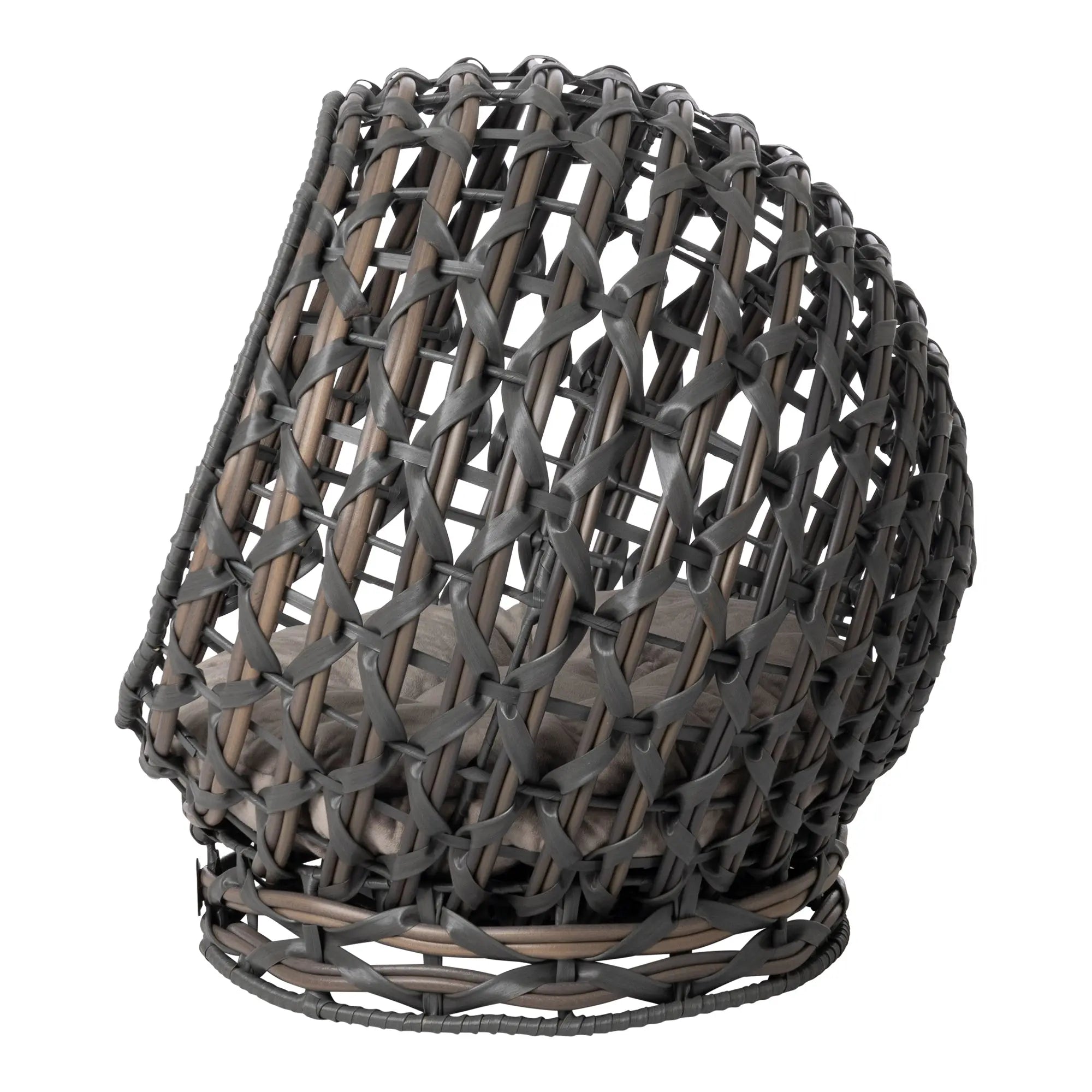 Huntley Rattan Hemisphere Pet Bed