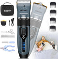 Pet Grooming Clippers Kit – Quiet Cordless Rechargeable Trimmer for Dogs & Cats