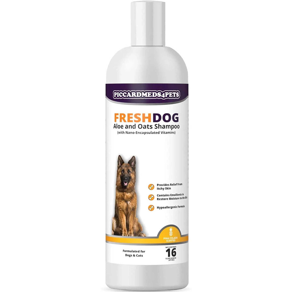 Aloe & Oats Dog Shampoo + Grooming Gloves Bundle