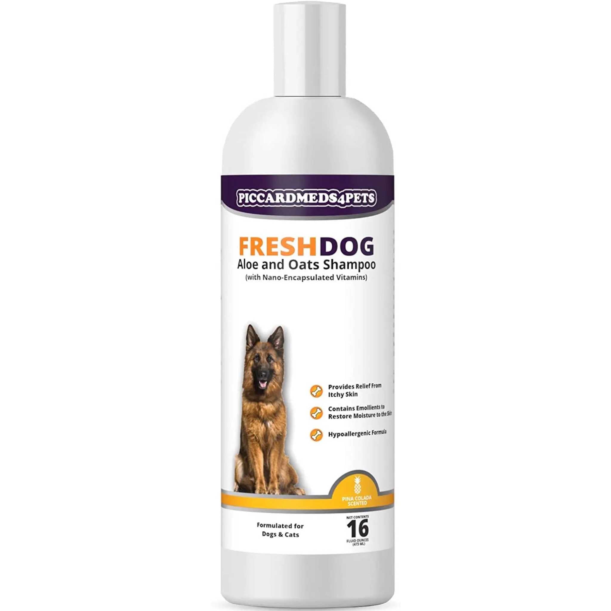 Aloe & Oats Dog Shampoo + Grooming Gloves Bundle