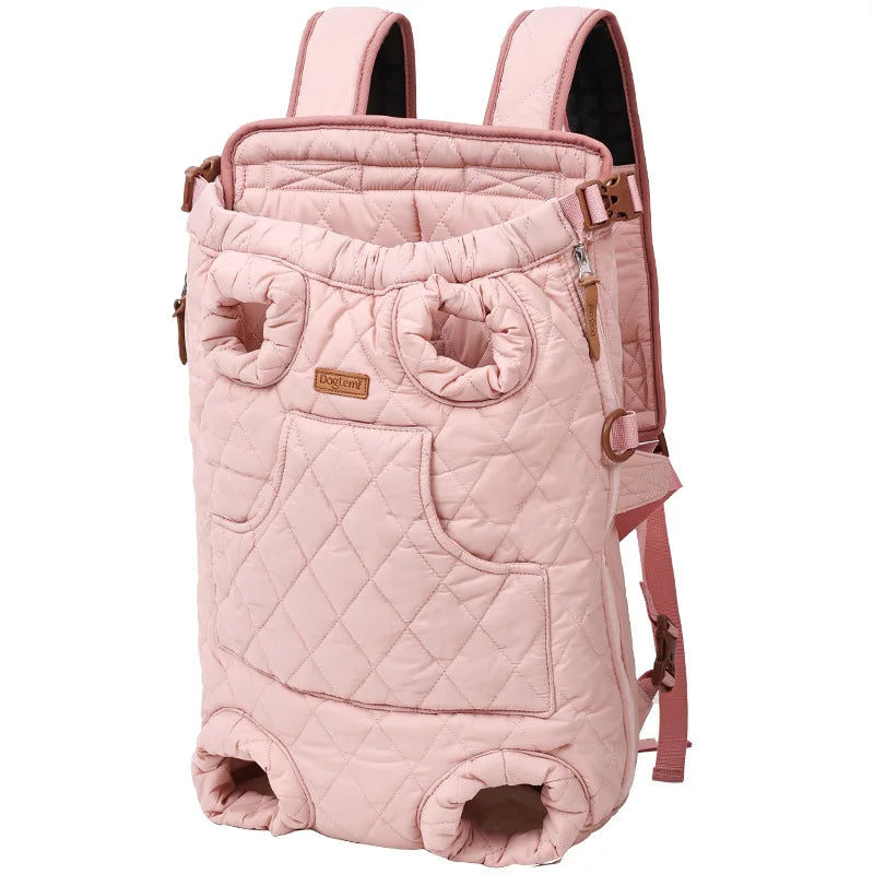 Winter Pet Carrier Backpack | Thicken Warm Windproof Hands-Free Bag for Small Dogs &amp; Cats