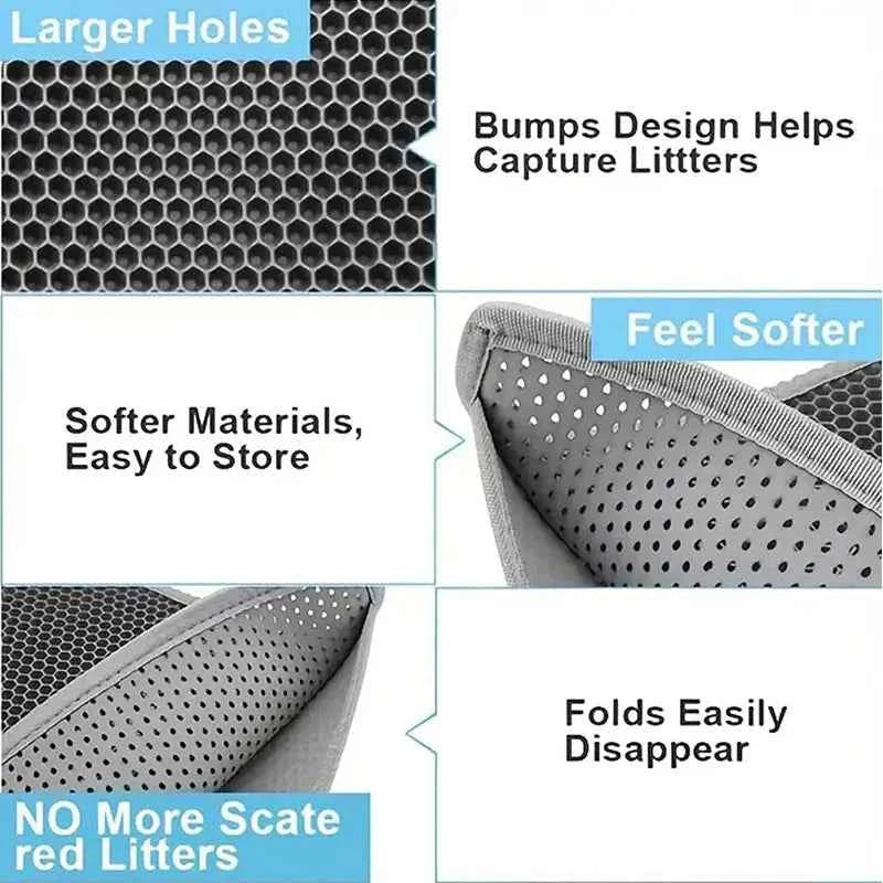 Waterproof Double-Layer Cat Litter Mat
