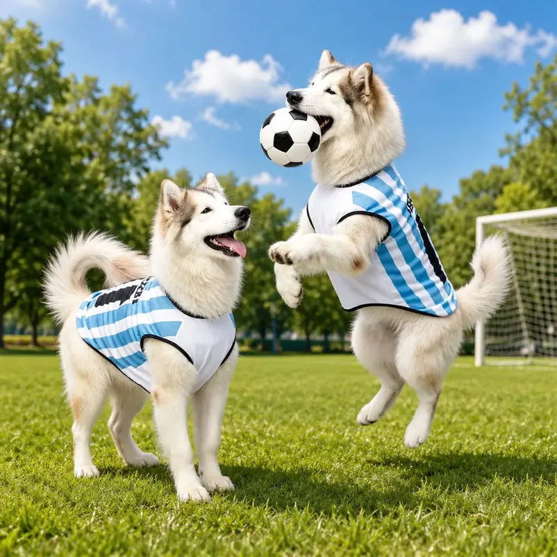 Number-Print Soccer Dog Jersey