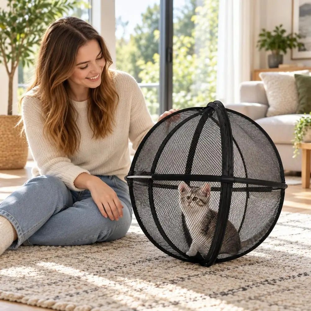 Foldable Pop-Up Cat Playpen Ball – 68 cm