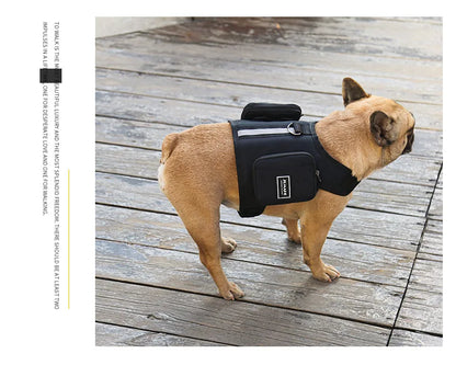 Dog Saddle Bag Backpack | Waterproof Tactical Pack for Hiking &amp; Camping