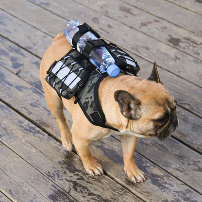 Dog Saddle Bag Backpack | Waterproof Tactical Pack for Hiking &amp; Camping