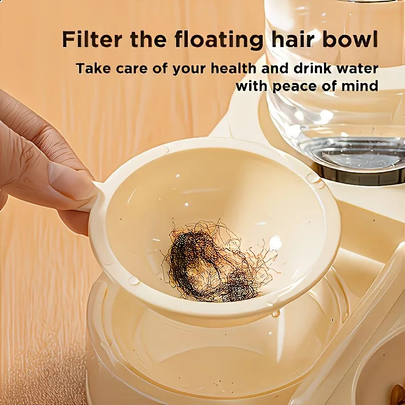 2-in-1 Cat Feeder and Water Dispenser