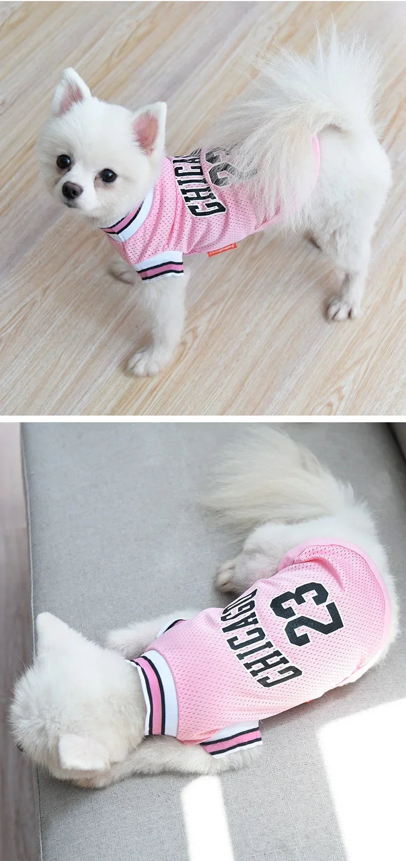 Breathable Mesh Dog Clothes Sport Large Dog Jersey Basketball Clothin Puppy T-Shirts Summer Pet Cat Shirt Prevent hair loss