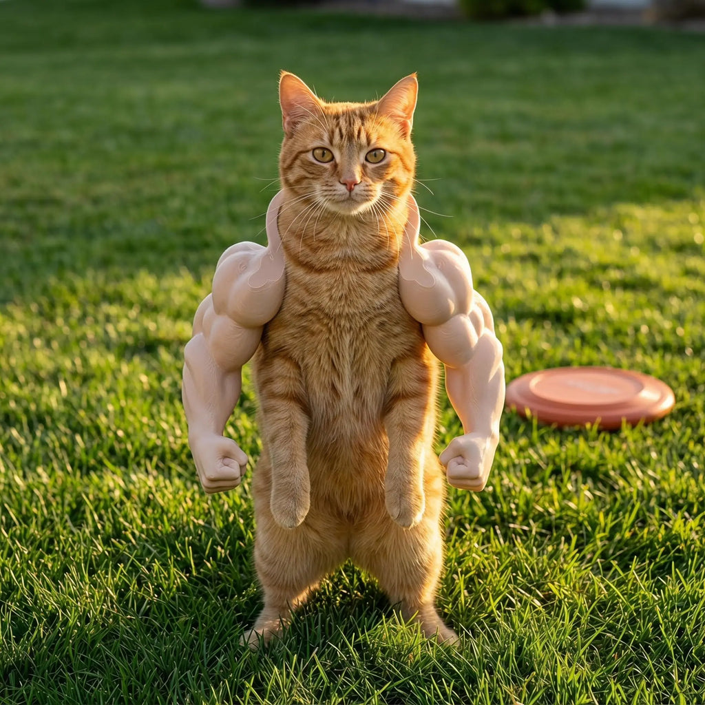 Muscle Arms Pet Costume for Cats & Small Dogs