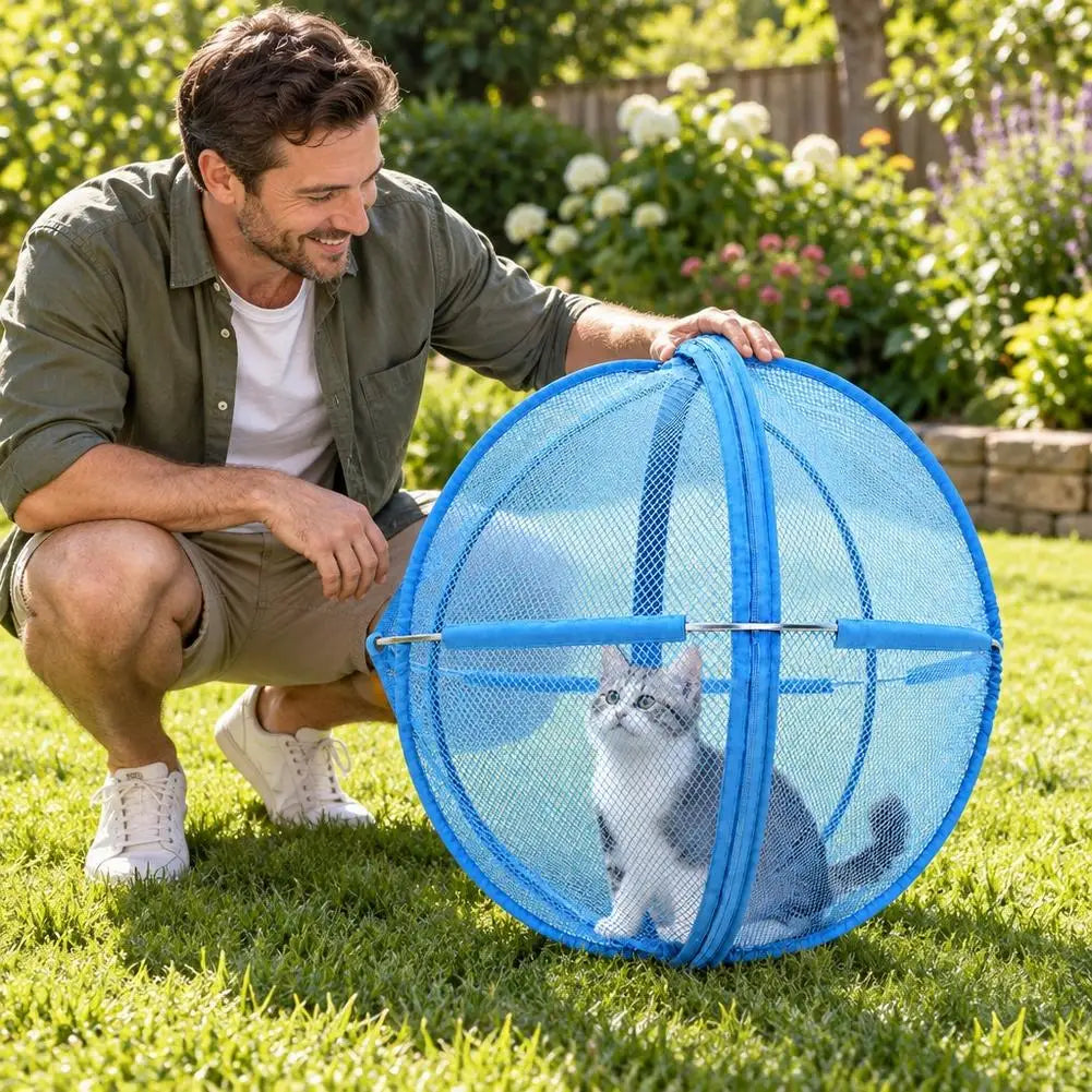 Foldable Pop-Up Cat Playpen Ball – 68 cm