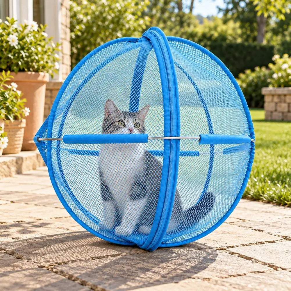 Foldable Pop-Up Cat Playpen Ball – 68 cm