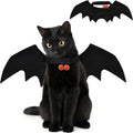1Pc Cat Costume, Halloween Cat Costume Bat Wings Pet Costume with Pumpkin Bell, Halloween Costumes for Small Dog Puppy Kitten