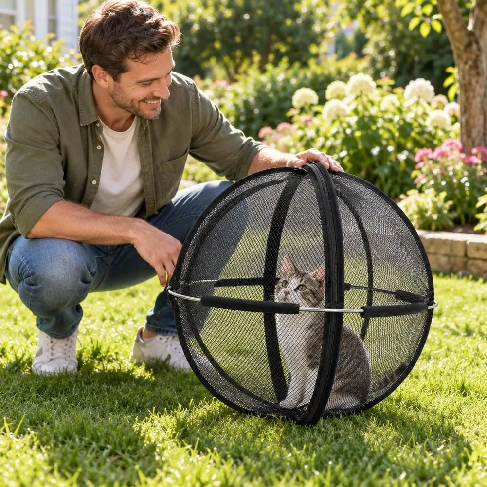 Foldable Pop-Up Cat Playpen Ball – 68 cm