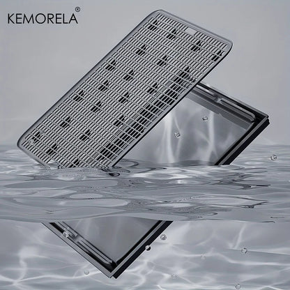 KEMORELA Stainless Steel Cat Litter Box with Lid | Enclosed High-Sided