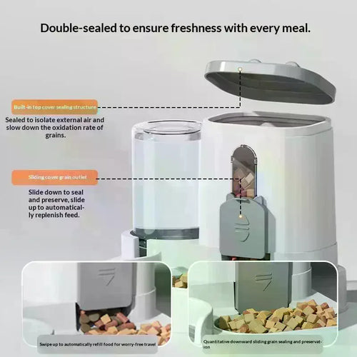 2-in-1 Pet Food and Water Dispenser