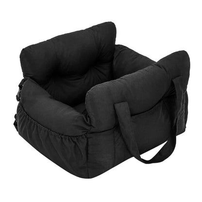Dog Car Seat with Safety Belt – Non-Slip Washable Travel Carrier for Small Dogs