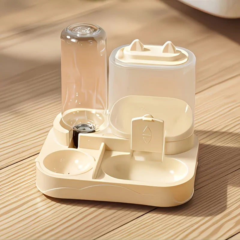 2-in-1 Cat Feeder and Water Dispenser
