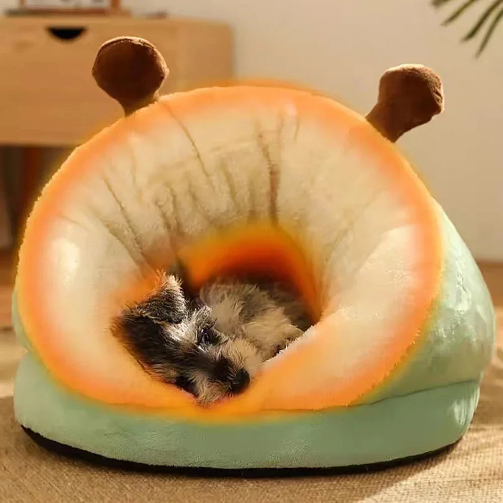 Slipper Shaped Dog Bed | Cozy Foldable Washable Pet House for Small Dogs &amp; Cats