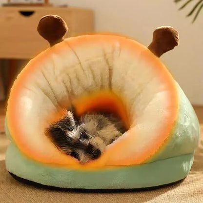 Slipper Shaped Dog Bed | Cozy Foldable Washable Pet House for Small Dogs &amp; Cats