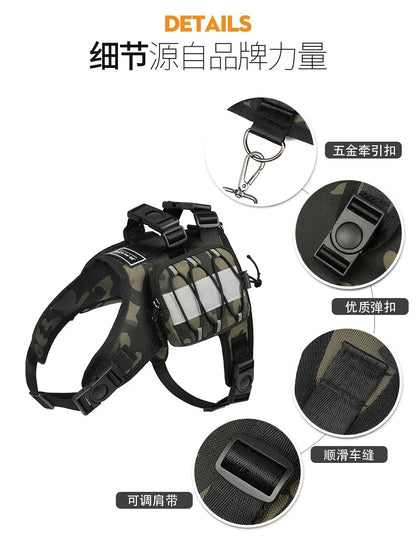 Dog Saddle Bag Backpack | Waterproof Tactical Pack for Hiking &amp; Camping