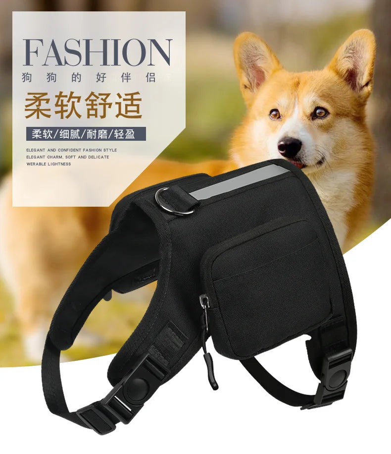 Dog Saddle Bag Backpack | Waterproof Tactical Pack for Hiking &amp; Camping