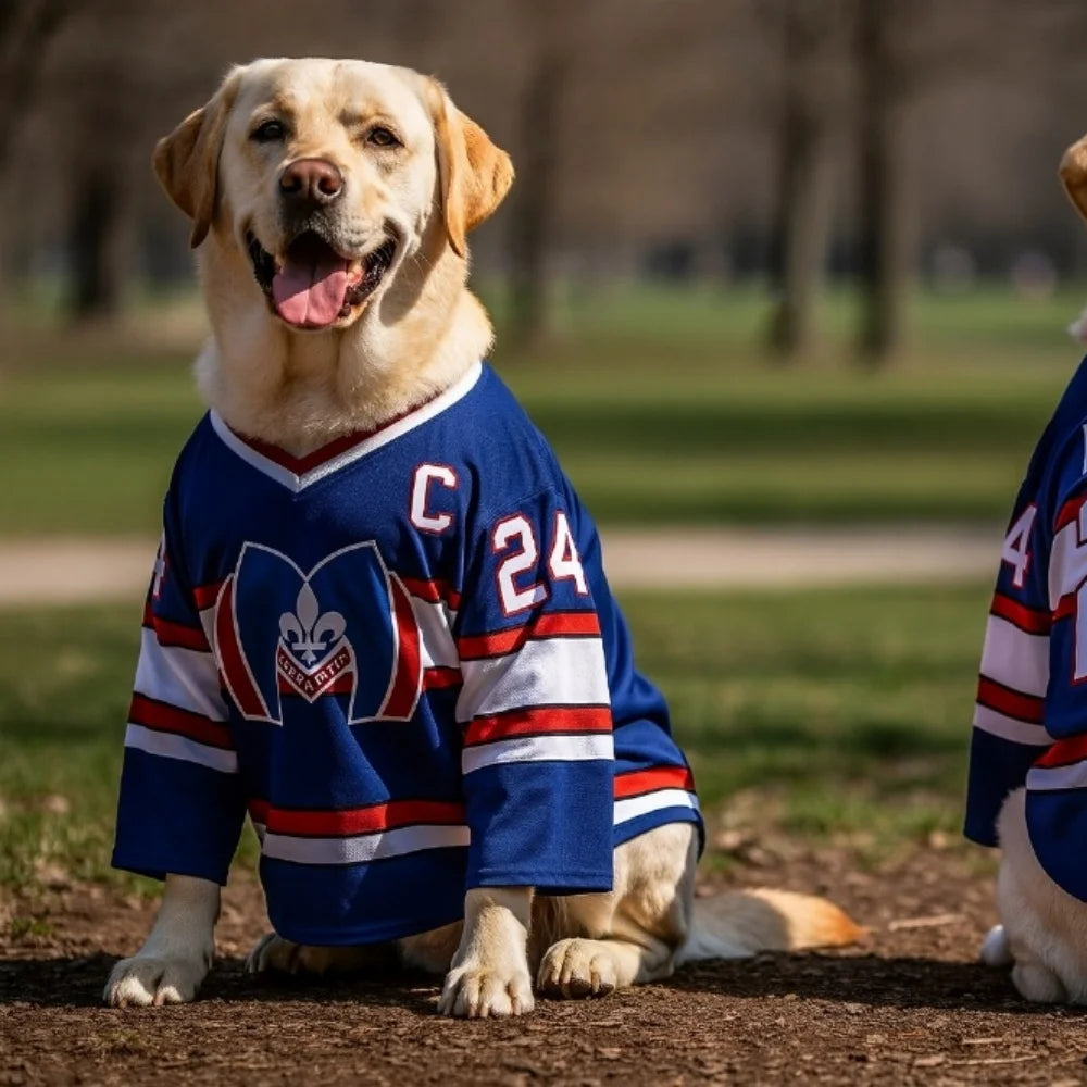 Hockey-Style Polyester Dog Jersey