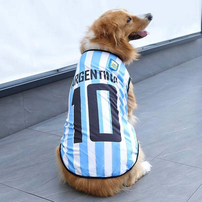 Football-Style Dog Jersey