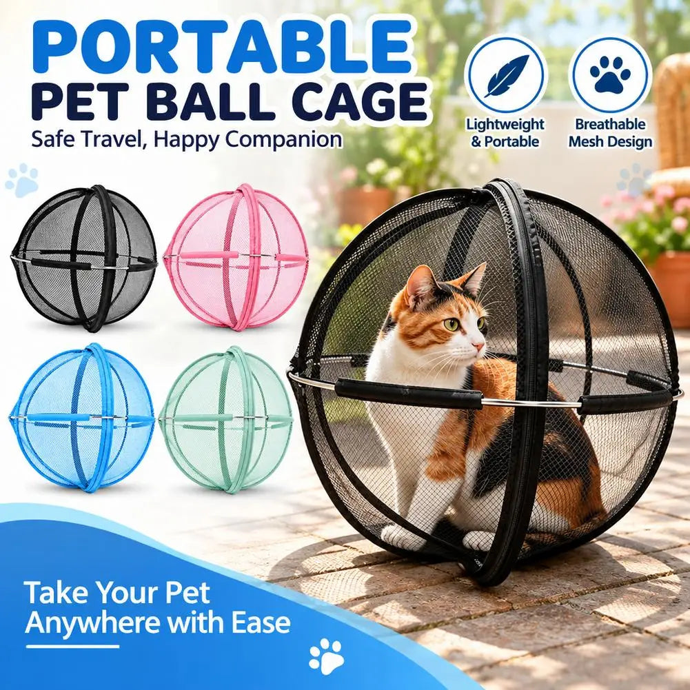 Foldable Pop-Up Cat Playpen Ball – 68 cm